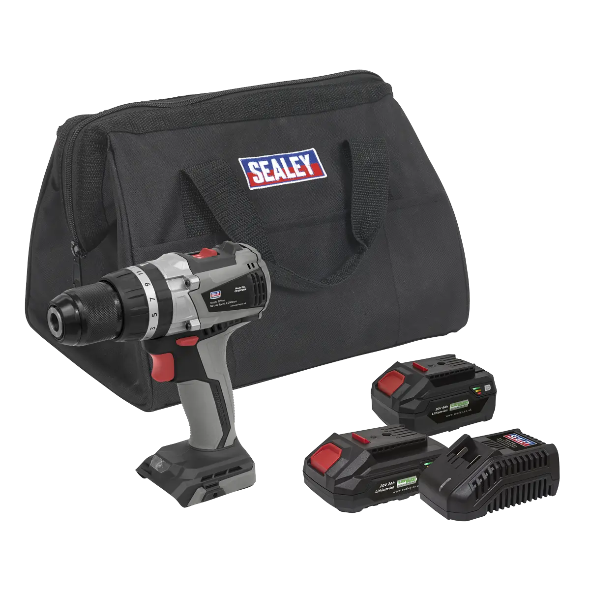 Sealey Premier SV20 Series 13mm Brushless Cordless Combi Drill Kit 20V - 2 Batteries Sealey 