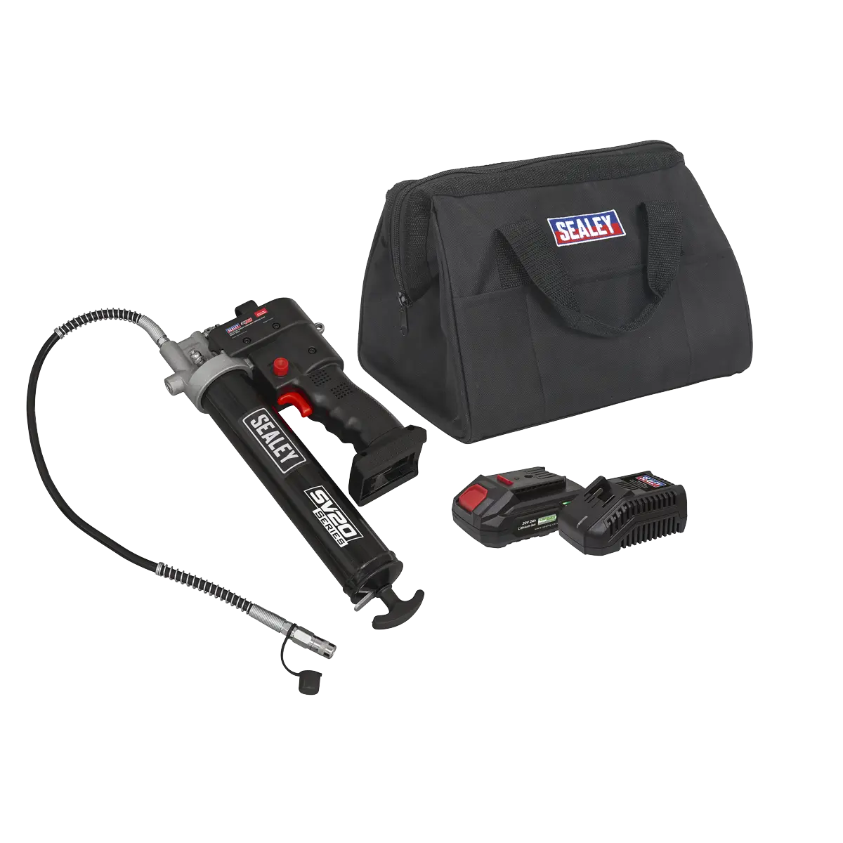 Sealey SV20 Series Grease Gun Kit 20V 2Ah Sealey 