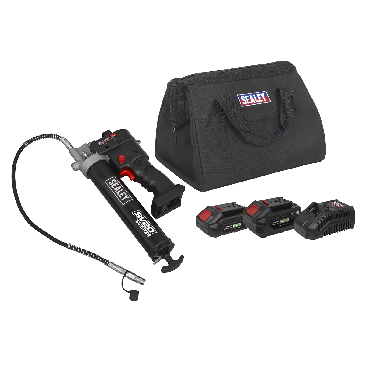 Sealey SV20 Series Cordless Grease Gun 20V - 2 Batteries Sealey 