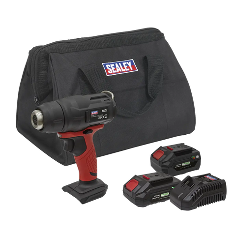 Sealey SV20 Series Cordless Heat Gun Kit 20V - 2 Batteries