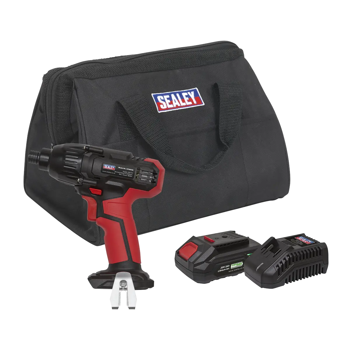 Sealey SV20 Series 1/4"Hex Drive Cordless Impact Driver 20V 2Ah Sealey 
