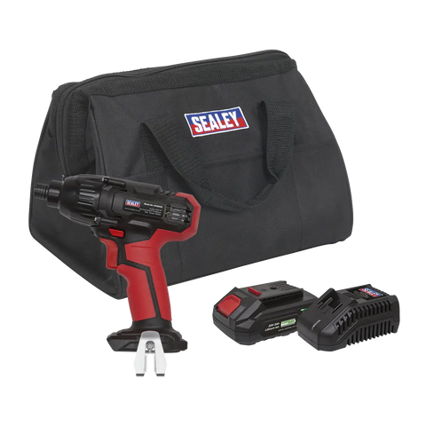 Sealey SV20 Series 1/4"Hex Drive Cordless Impact Driver 20V 2Ah