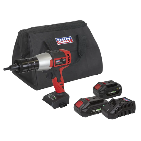 Sealey SV20 Series Brushless Cordless Nut Riveter 20V - 2 Batteries