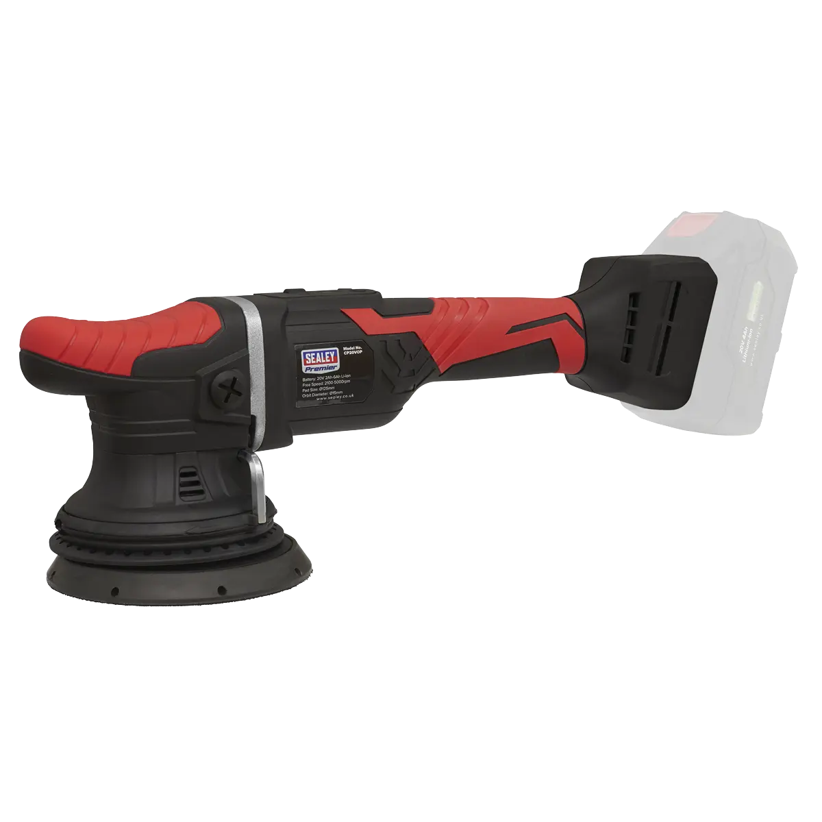 Sealey Premier SV20 Series 125mm Cordless Orbital Polisher 20V - Body Only Sealey 