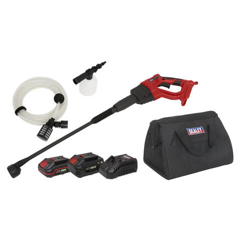Sealey SV20 Series 22bar Cordless Pressure Washer Kit 20V - 2 Batteries