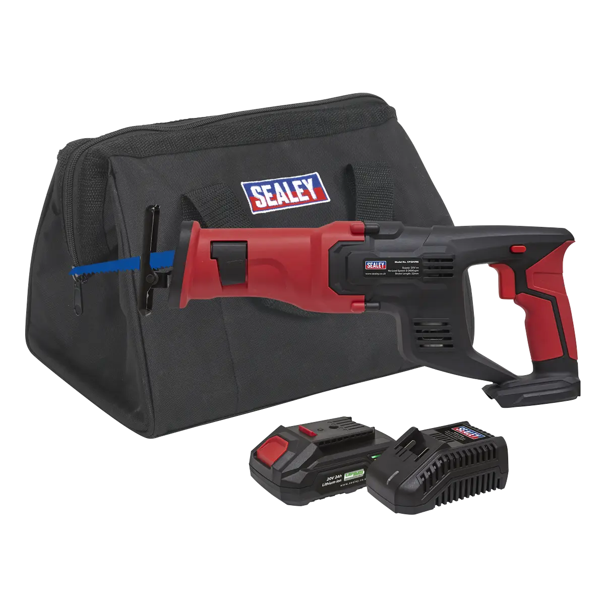 Sealey SV20 Series Cordless Reciprocating Saw 20V 2Ah Sealey 