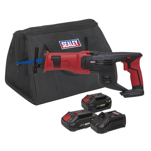 Sealey SV20 Series Cordless Reciprocating Saw 20V - 2 Batteries