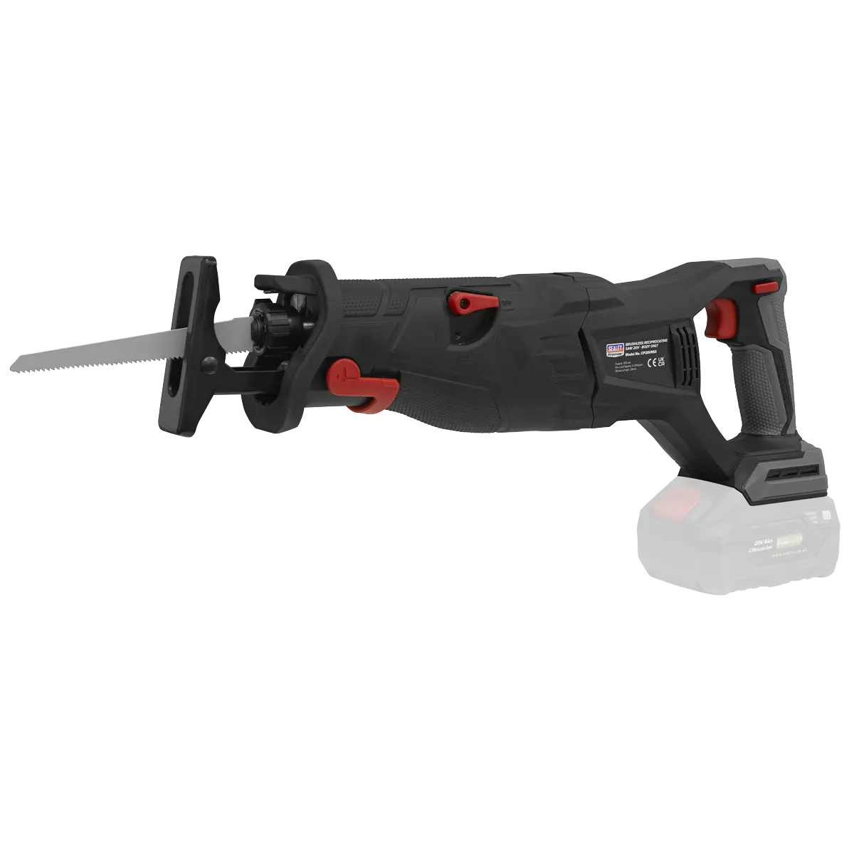 Sealey Premier SV20 Series Brushless Cordless Reciprocating Saw 20V - Body Only Sealey 