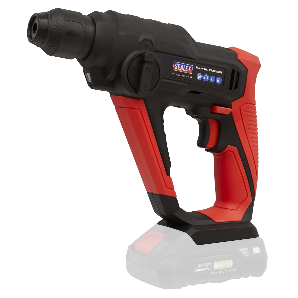 Sealey SV20 Series SDS Plus Cordless Rotary Hammer Drill 20V - Body Only Sealey 