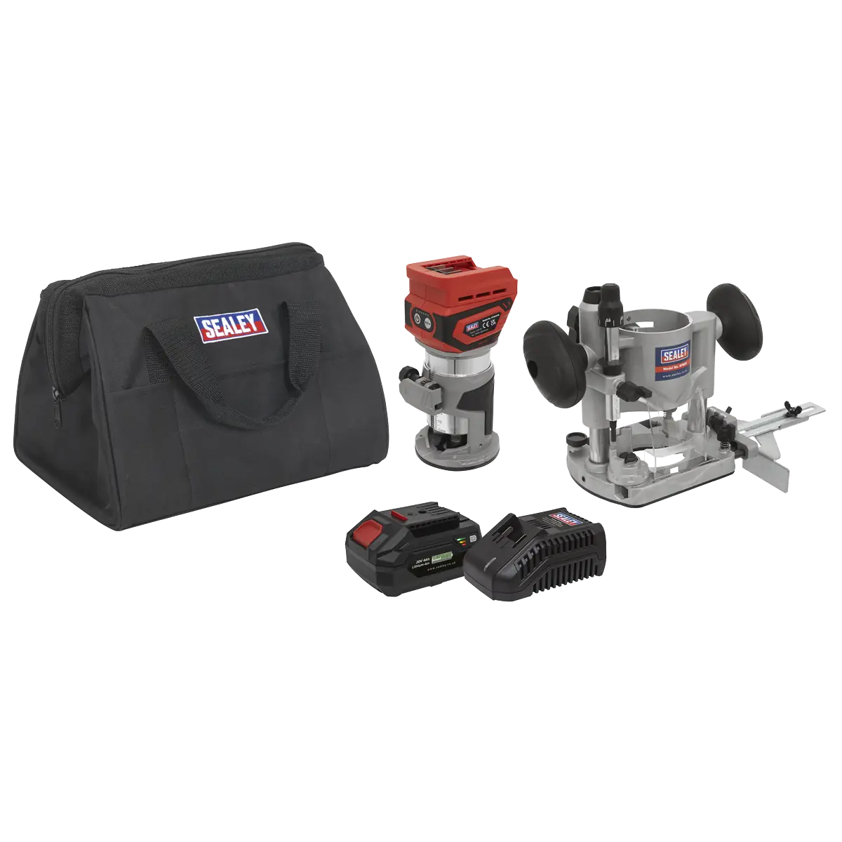 Sealey SV20 Series Cordless Trimming Router Kit 20V 4Ah Sealey 