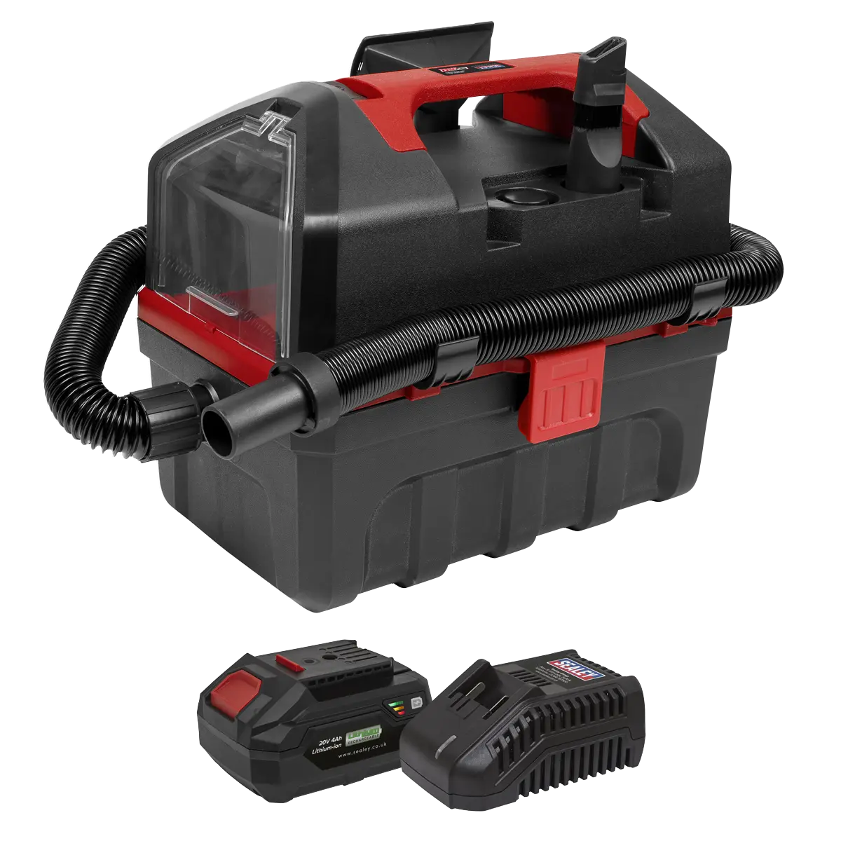 Sealey SV20 Series 10L Cordless Wet & Dry Vacuum Kit 20V 4Ah Sealey 