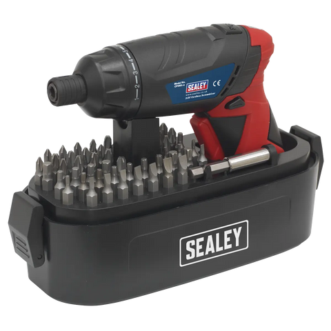 Sealey Cordless Screwdriver Set 3.6V 53pc