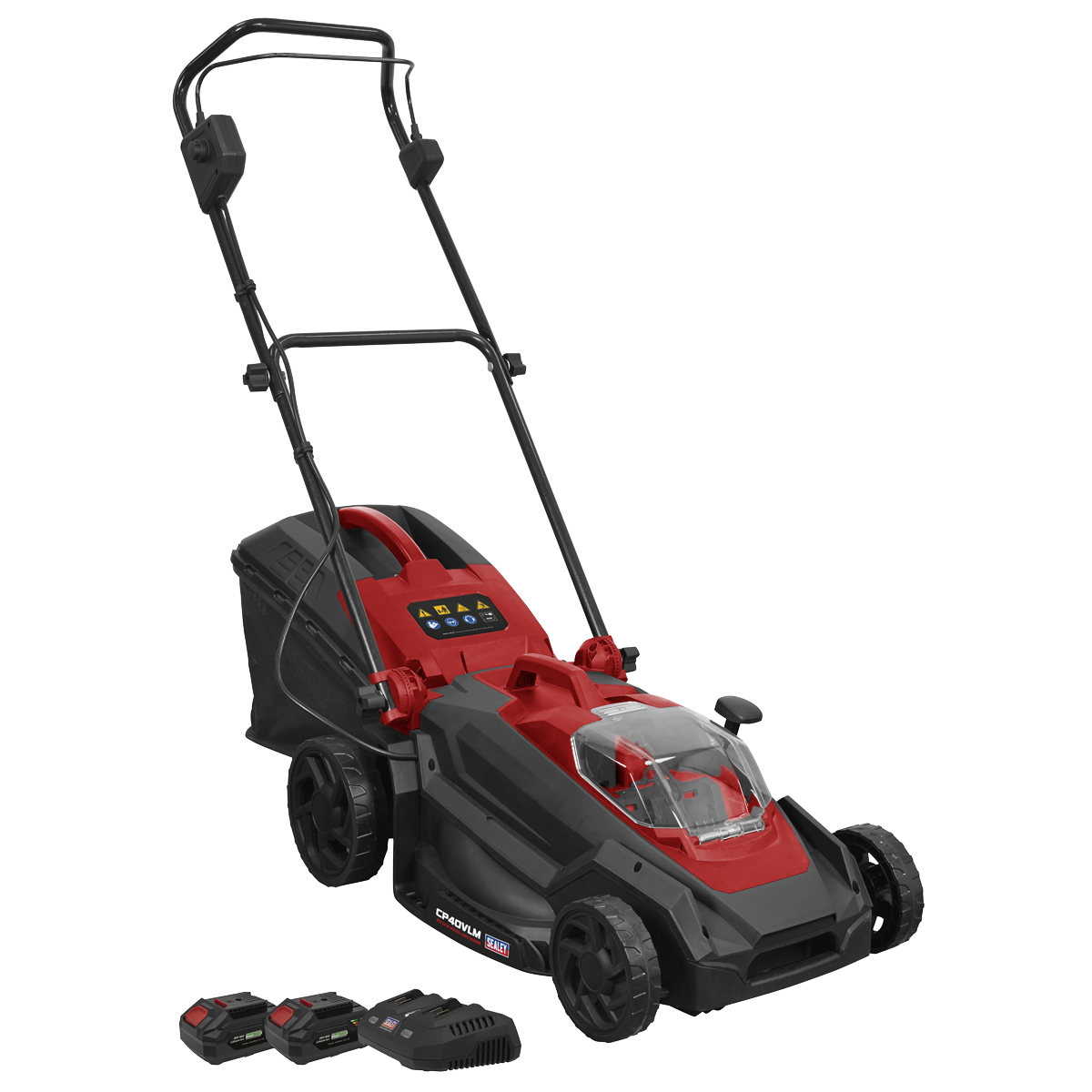 Sealey Cordless Lawn Mower Kit 40V 4Ah SV20 Series 40cm Sealey 