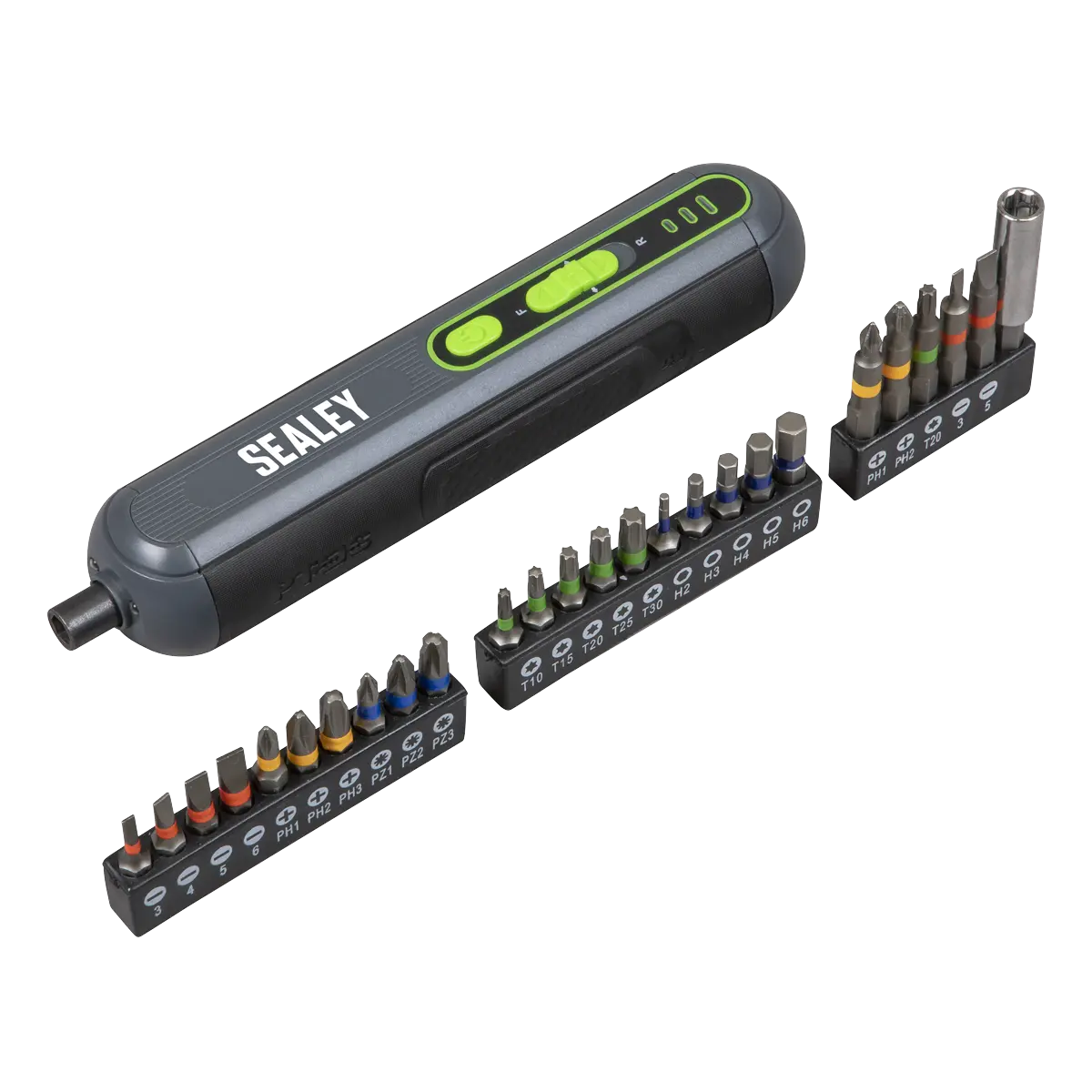 Sealey Cordless Screwdriver with Bit Set 4V 25pc Sealey 
