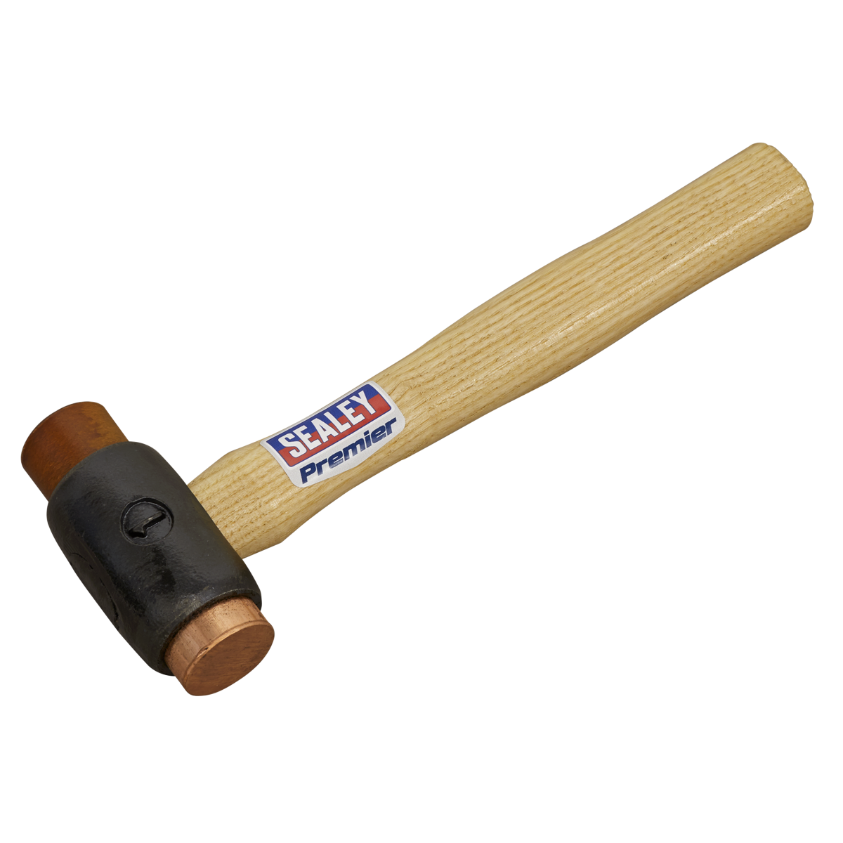 Sealey Premier Copper/Rawhide Faced Hammer with Hickory Shaft