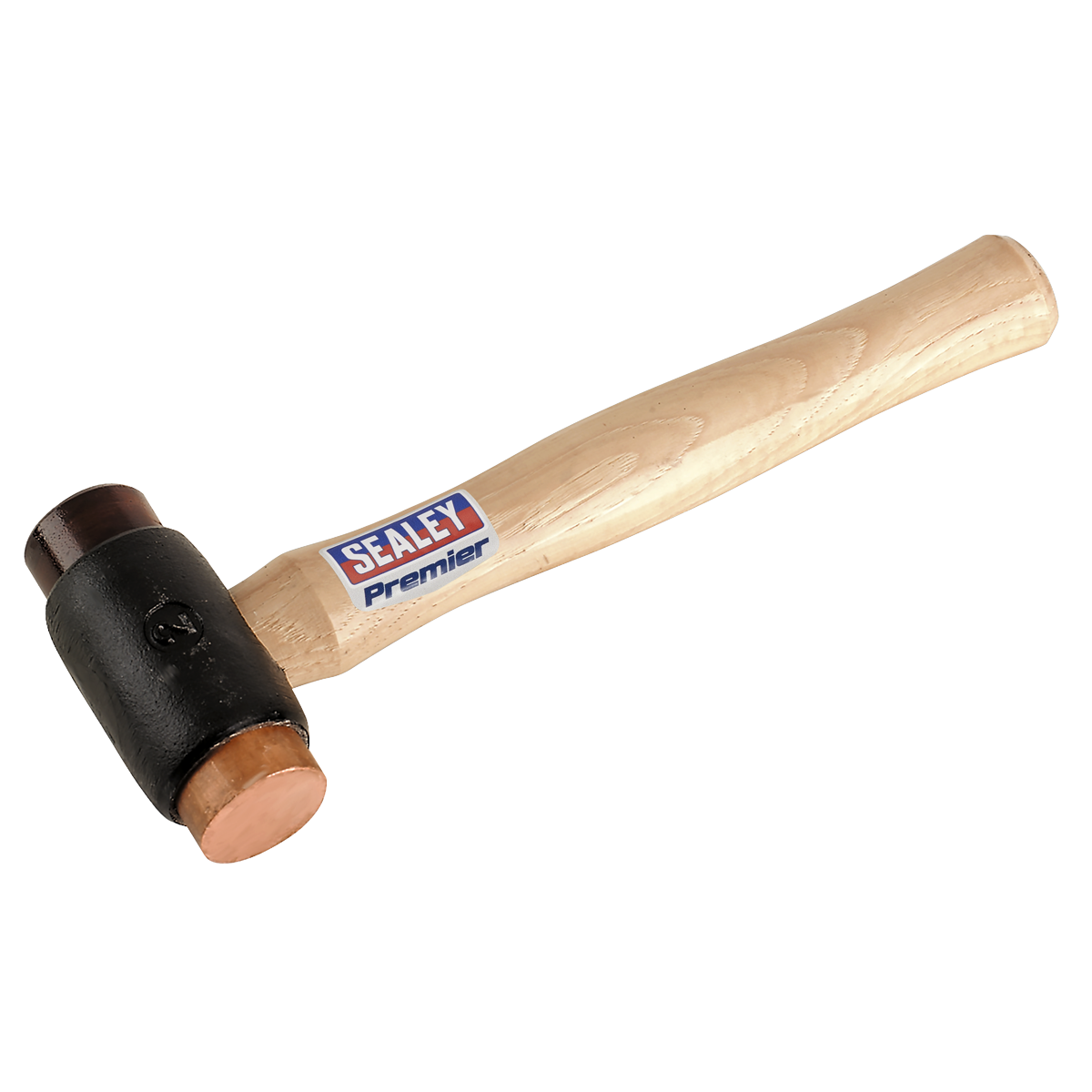 Sealey Premier Copper/Rawhide Faced Hammer with Hickory Shaft