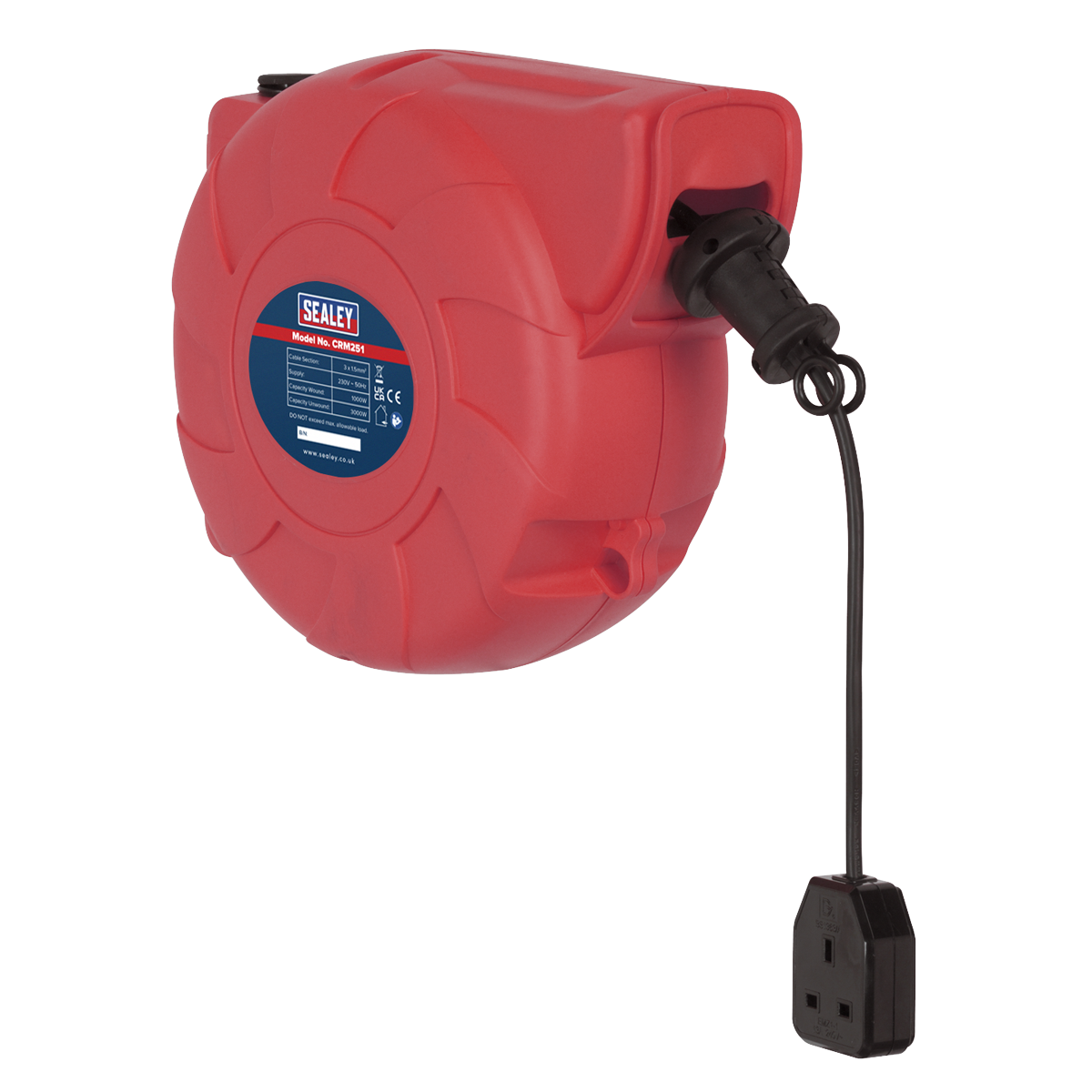 Sealey Retractable Cable Reel System 1 x 230V