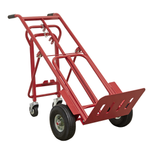 Sealey 3-in-1 Sack Truck with Pneumatic Tyres 250kg