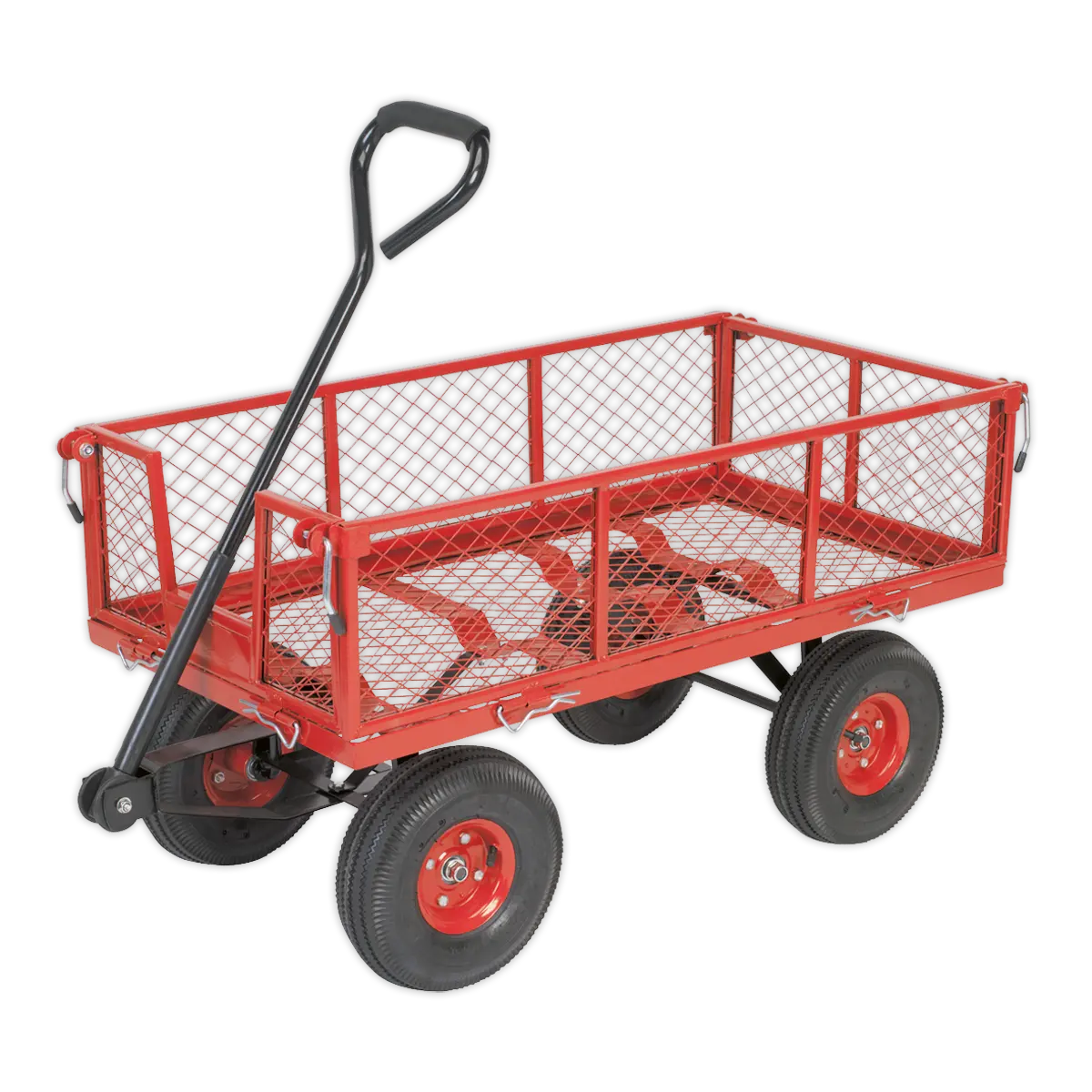 Sealey Platform Truck with Removable Sides & Pneumatic Tyres 200kg Sealey 