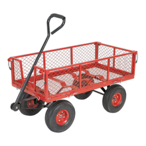 Sealey Platform Truck with Removable Sides & Pneumatic Tyres 200kg