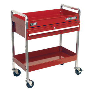 Sealey Superline PRO® Heavy-Duty Trolley with Lockable Drawer 2-Level