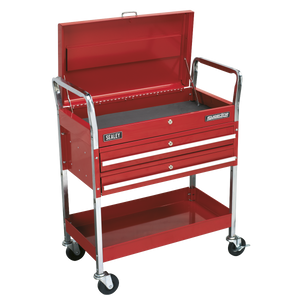 Sealey Superline PRO® Heavy-Duty Trolley with Lockable Top & 2 Drawers 2-Level