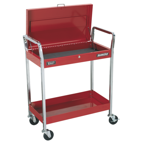Sealey Superline PRO® Heavy-Duty Trolley with Lockable Top 2-Level
