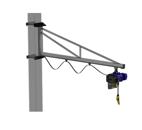 Clamp Around Column Over-Braced 80kg Stainless Steel Jib Crane