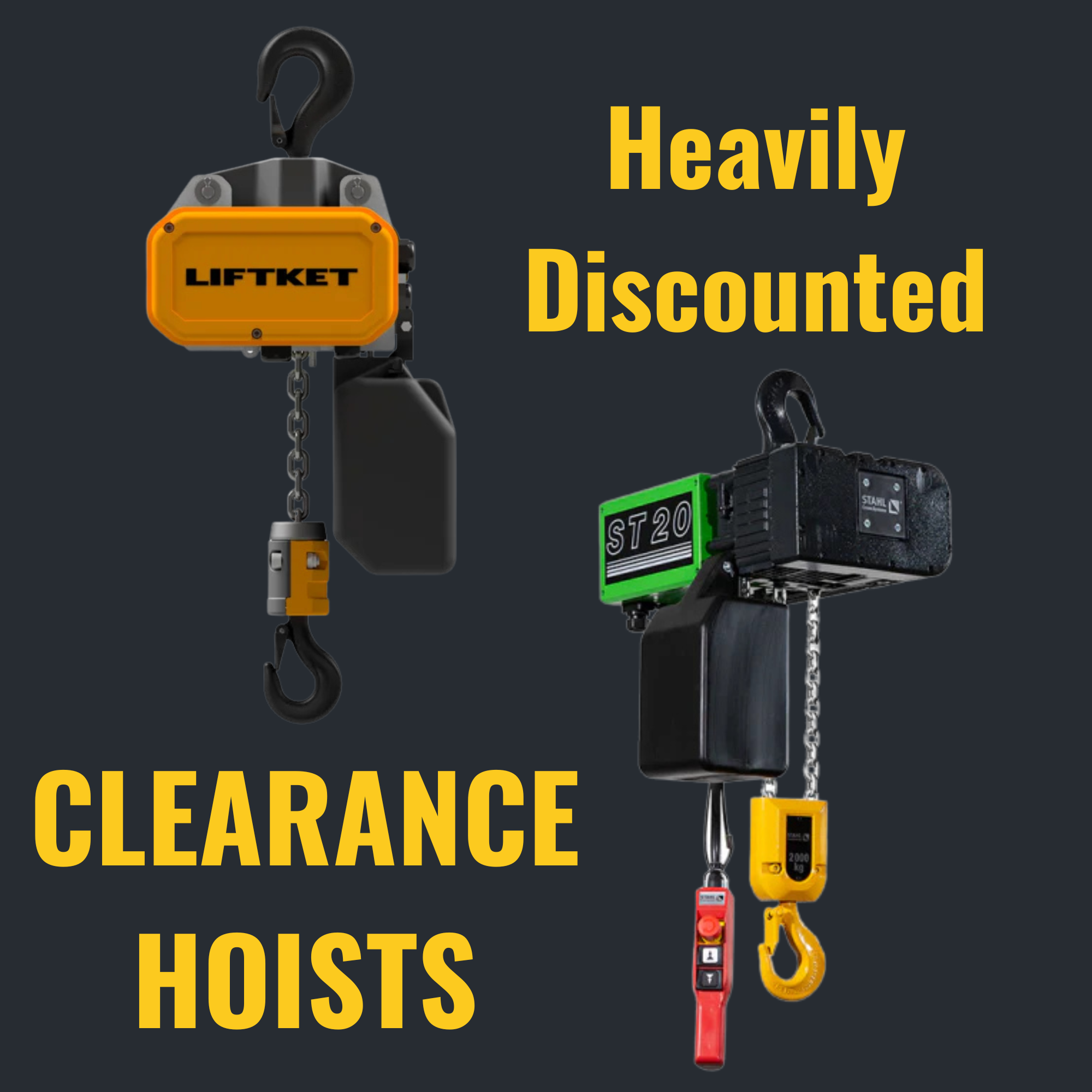 Clearance Electric Chain Hoists