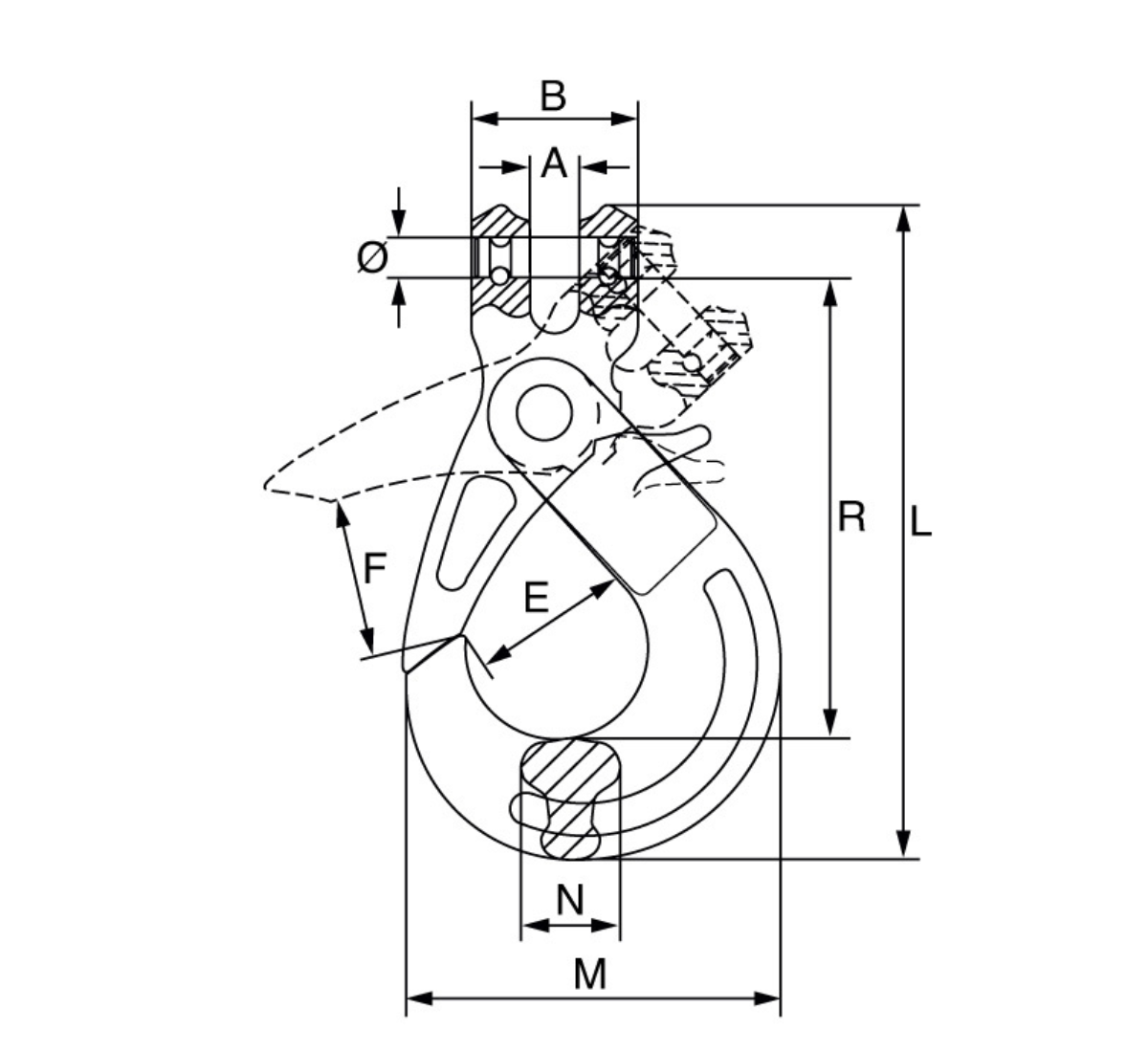 Cobra Plus Grade 10 Clevis Self Locking Hook