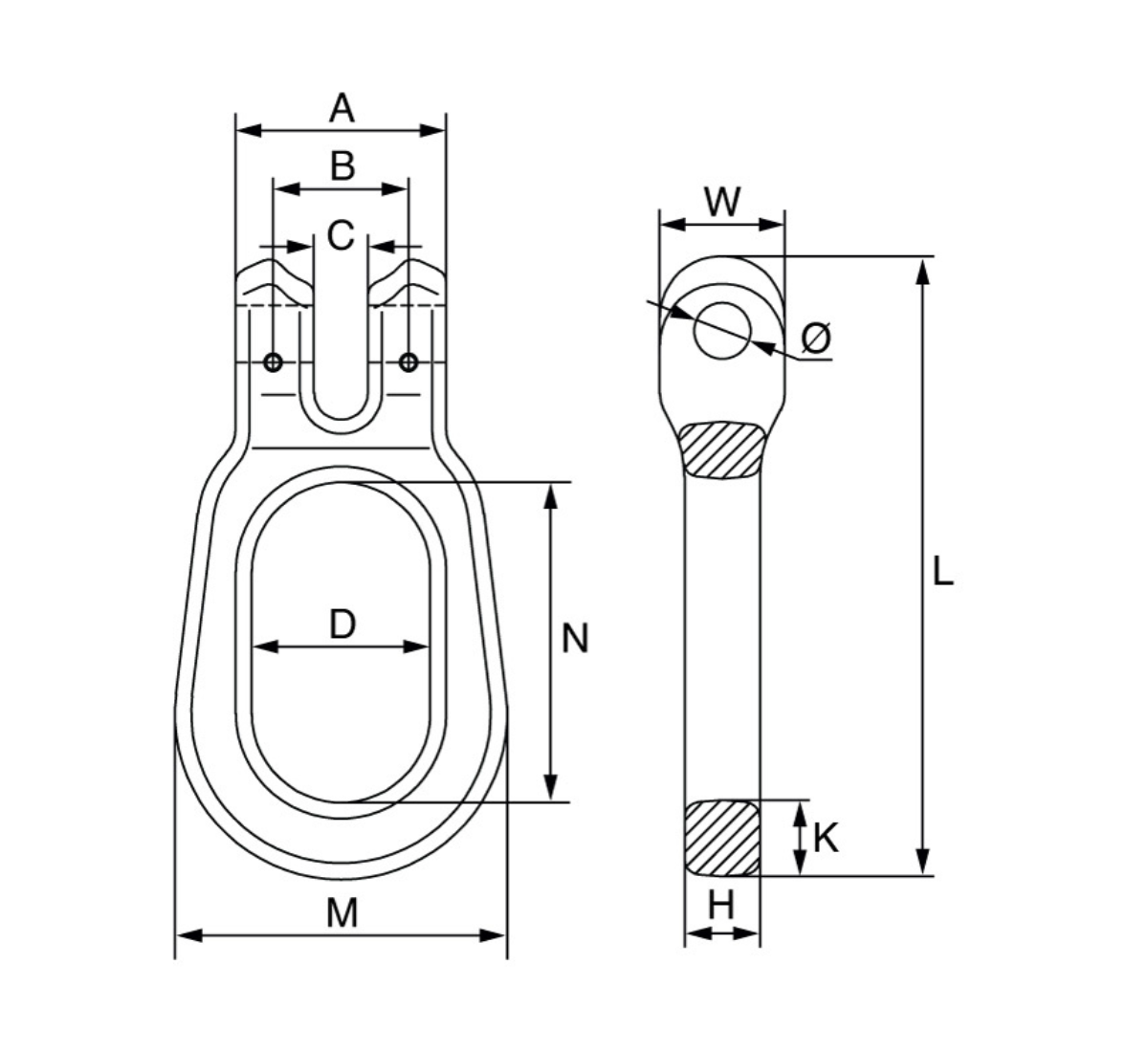 Cobra Plus Grade 10 Clevis Skip Link | Lifting Equipment Store