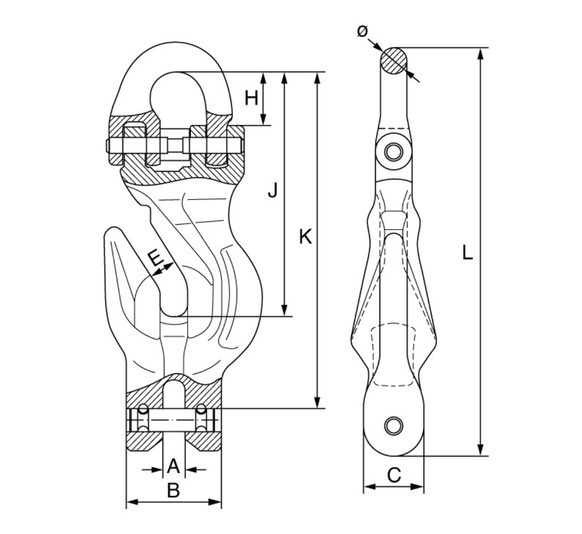 Cobra Plus Grade 10 In-Line Grab Hook
