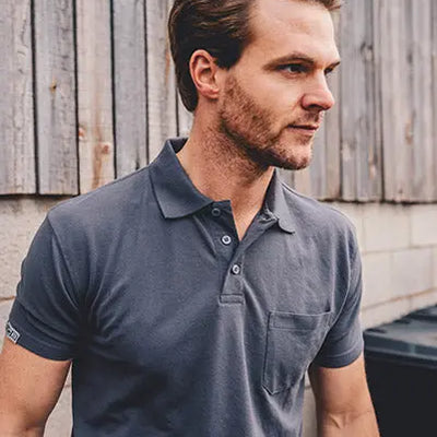 JCB Essential Grey Polo Shirts JCB 