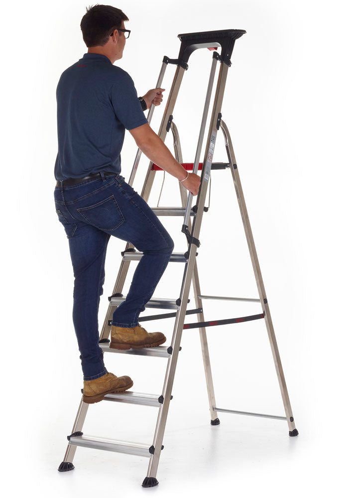 Double Decker Aluminium Stepladder with Tool Tray GPC Industries Ltd 