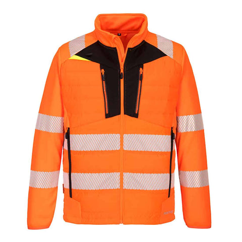 Portwest DX473 DX4 Hi Vis Hybrid Baffle Jacket