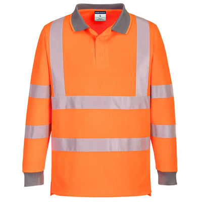 Portwest EC11 Eco Hi Vis Polo Shirt L/S (6 Pack) Portwest 