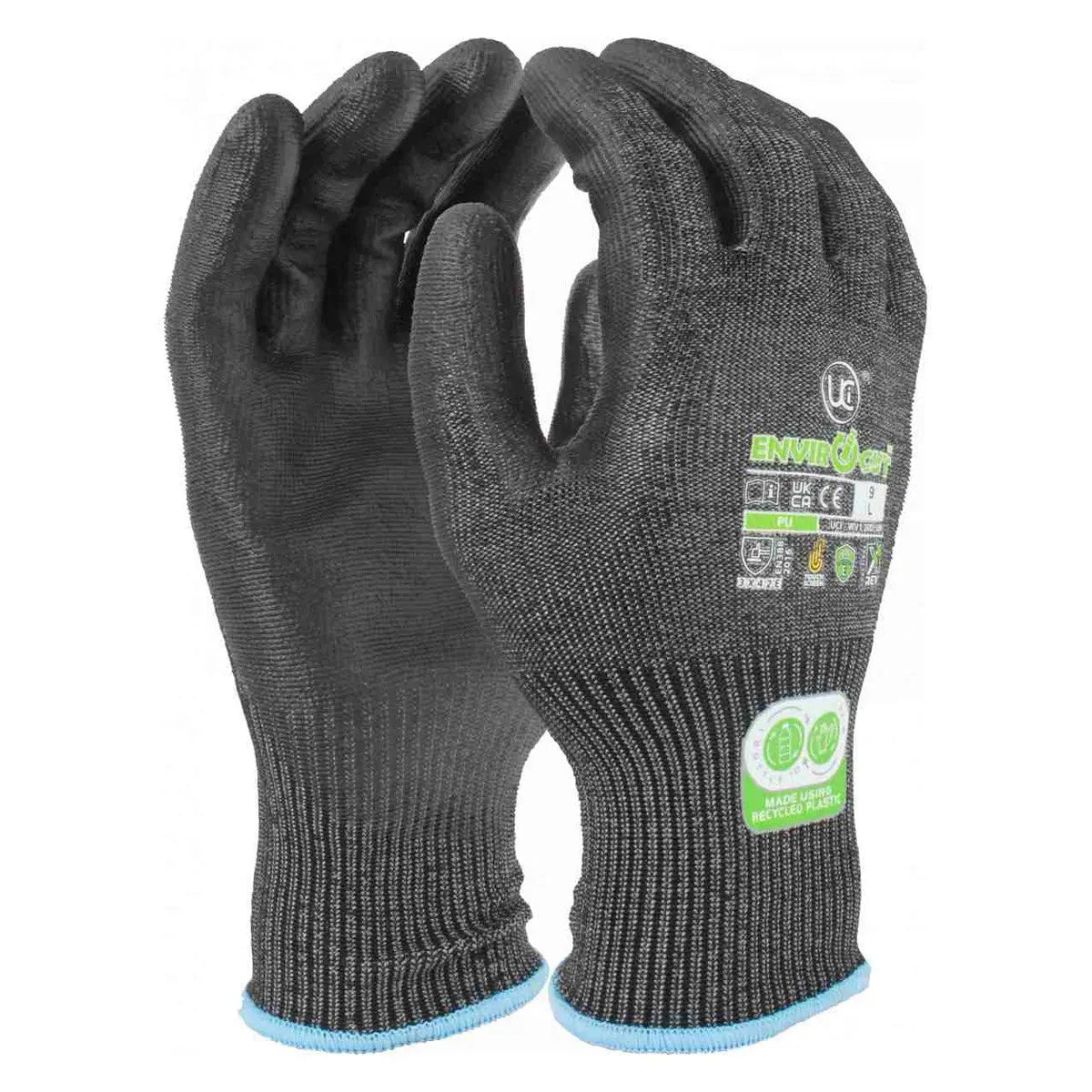 Envirocut Made Using Recycled Plastic Bottles Cut E Safety Gloves Envirocut 