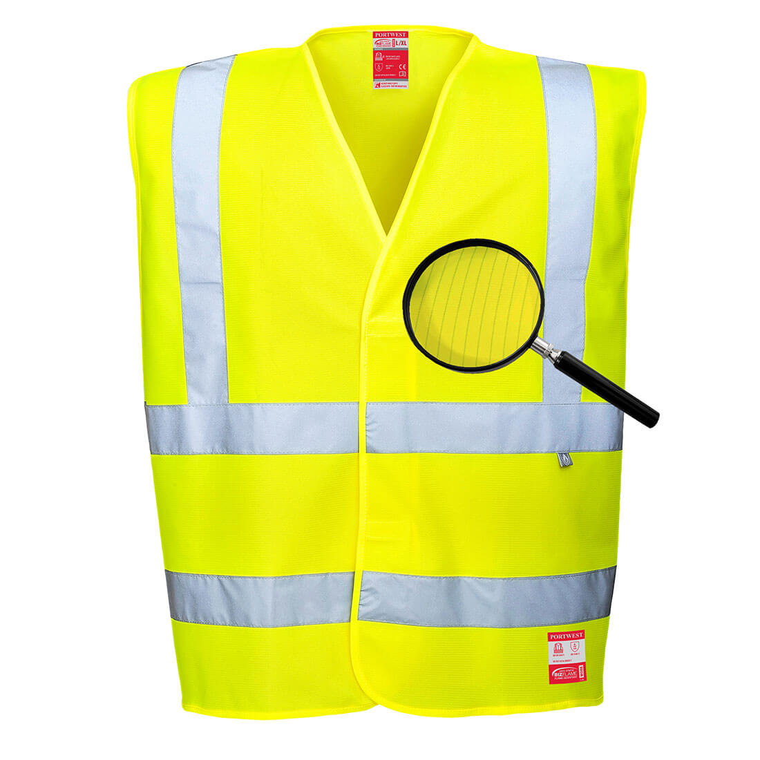 Portwest FR71 Hi Vis Anti Static Vest - Flame Resistant Portwest 
