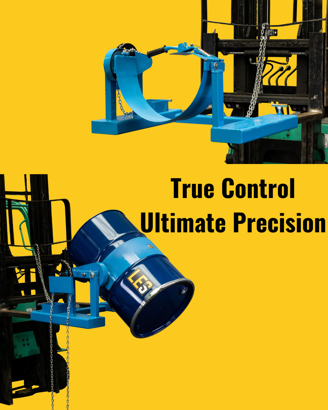 Forklift Drum Rotator Attachment