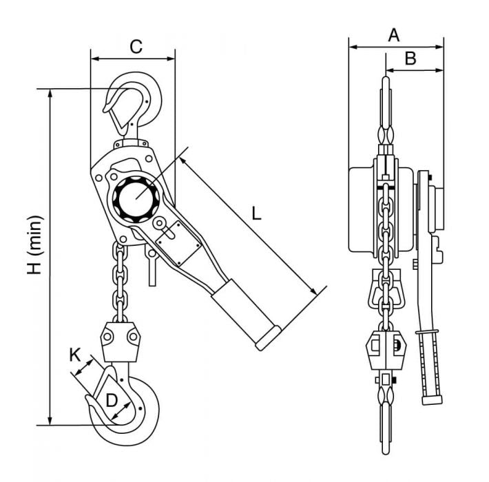 George Taylor GT Viper Lever Hoist George Taylor 