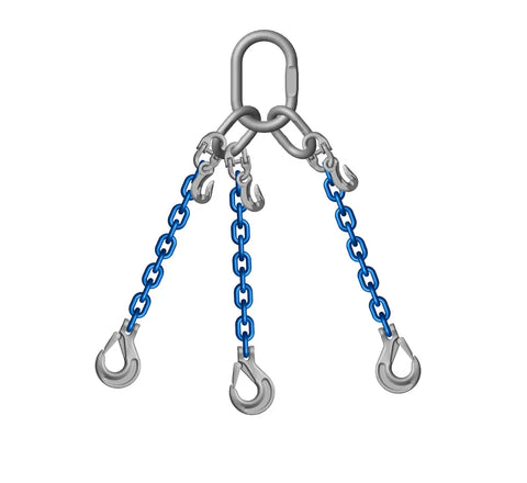 Grade 10 3 Leg 5mm Chain Slings 2 Tonne