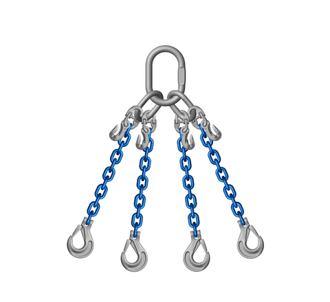 Grade 10 4 Leg 10mm Chain Slings 8.00 Tonnes