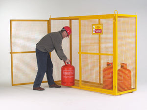 Hazardous Sign for Grenadier® Galvanised Security Cages