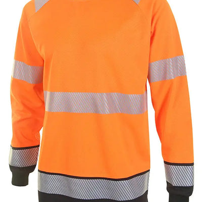 Deltic Hi Vis Long Sleeved Two Tone T Shirt Deltic 
