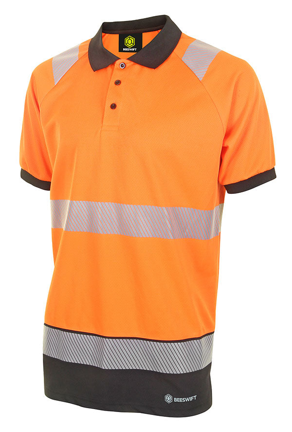 Deltic Hi Vis Two Tone Polo Shirt Deltic 