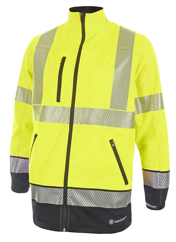 Deltic Hi Vis Two Tone Softshell Jacket Deltic 
