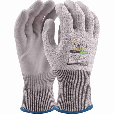 Hantex HX5-PU ISO Cut D PU Palm Safety Gloves Hantex 