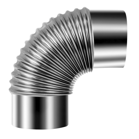 Sealey Stainless Steel Exhaust/Flue 90° Bend for IR13/IR16 100mm