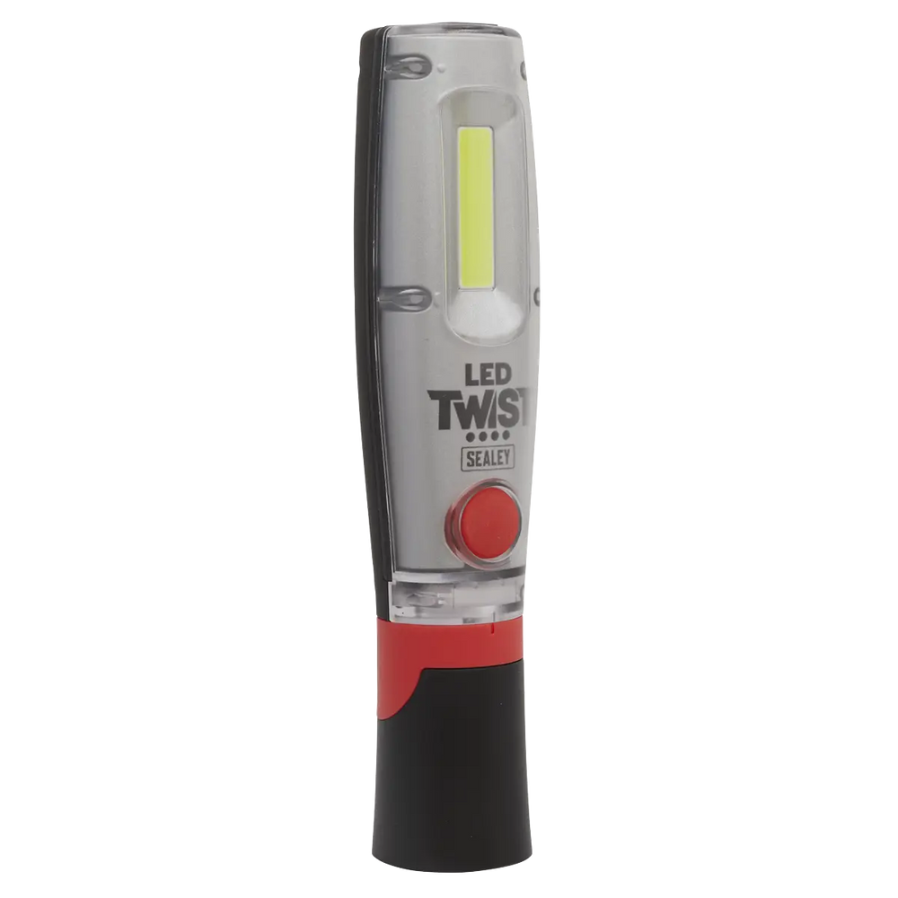 Sealey LED Twist Rechargeable Inspection Light 8W COB & 1W SMD