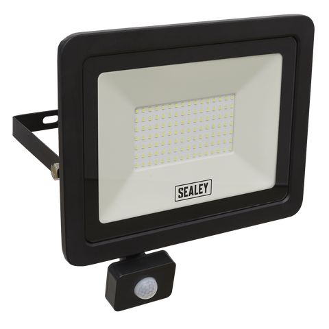 Sealey Extra-Slim Floodlight with PIR Sensor 100W SMD LED